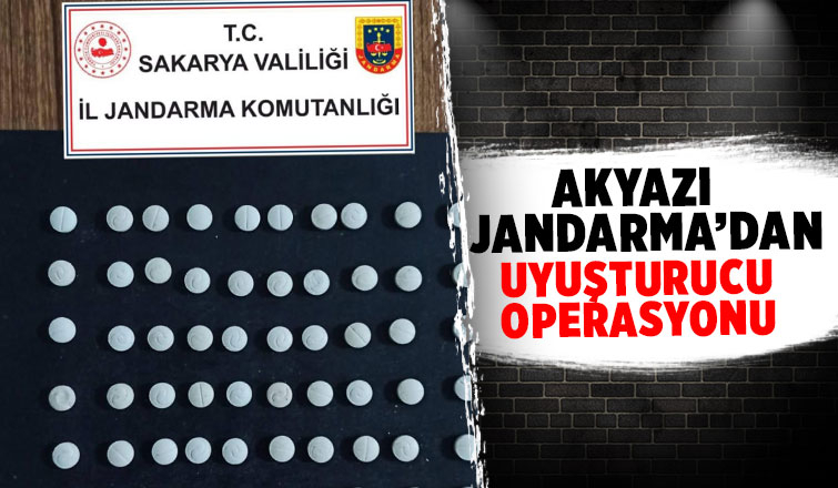 Akyazı'da uyuşturucu operasyonu