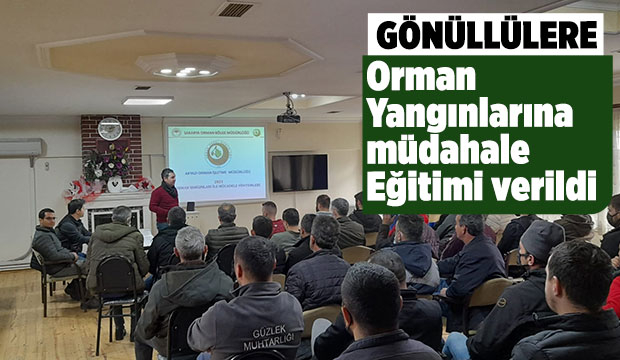 Akyazı da vatandaşlara orman yangınlarına müdahale eğitimi