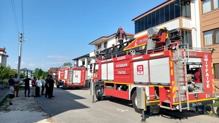 Akyazı'da yangın paniği