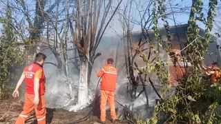 Akyazı'da yangın