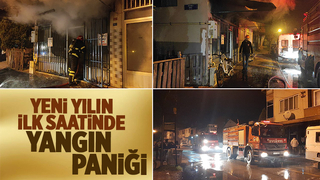 Akyazı'da yeni yılın ilk saatlerinde yangın