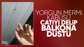 Akyazı'da yorgun mermi çatıyı deldi