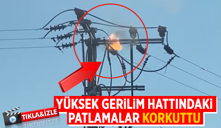 Akyazı'da yüksek gerilim hattında patlama
