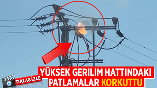 Akyazı'da yüksek gerilim hattında patlama