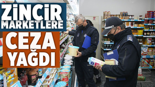 Akyazı da zincir marketlere ceza