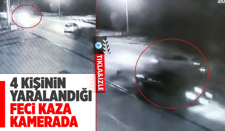 Akyazı'daki feci kaza kamerada