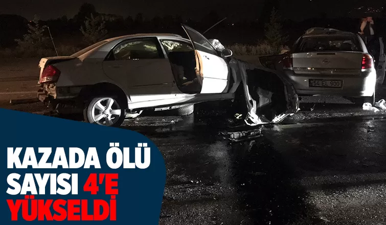 Akyazı'daki kazada ölü sayısı 4'e çıktı
