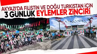 Akyazı Filistin ve Gazze için 3 gün ayaktaydı