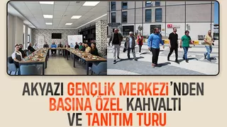 Akyazı Gençlik Merkezi Basın Mensuplarını Kahvaltıda Ağırladı