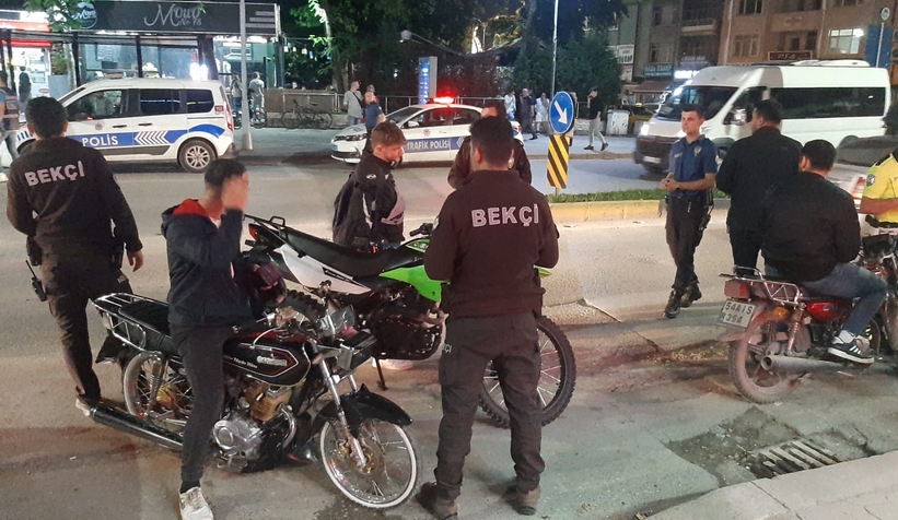 Akyazı'da motosiklet uygulaması