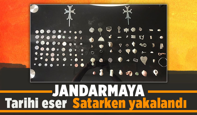 Akyazı jandarmadan tarihi eser operasyonu 