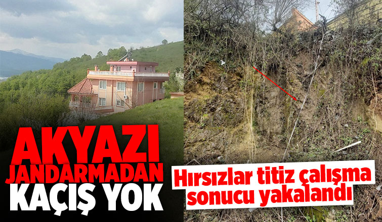 Akyazı jandarmanın titiz çalışması hırsızlığı aydınlattı