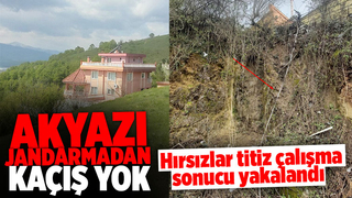 Akyazı jandarmanın titiz çalışması hırsızlığı aydınlattı