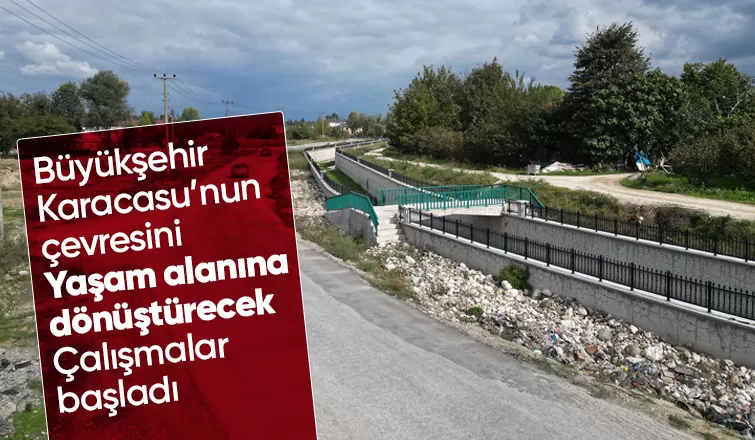Akyazı Karacasu deresi'nde çalışmalar başladı