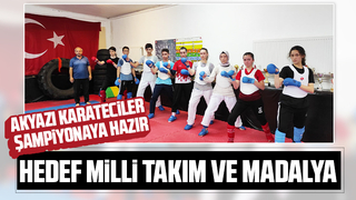 Akyazı karateciler şampiyonaya hazır
