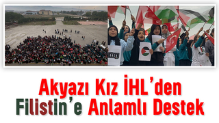 Akyazı Kız İmam Hatip Anadolu Lisesi'nde Filistin etkinliği