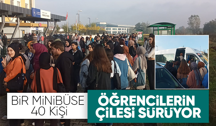 Akyazı KYK'da öğrencilerin toplu ulaşım çilesi