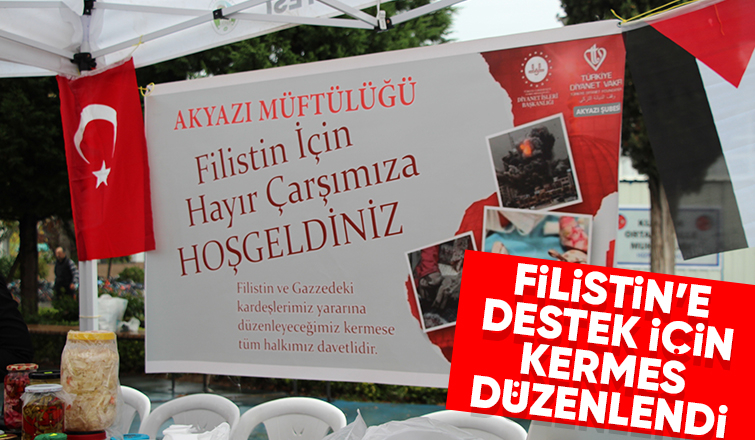 Akyazı Müftülüğü'nden Gazze için yardım kermesi