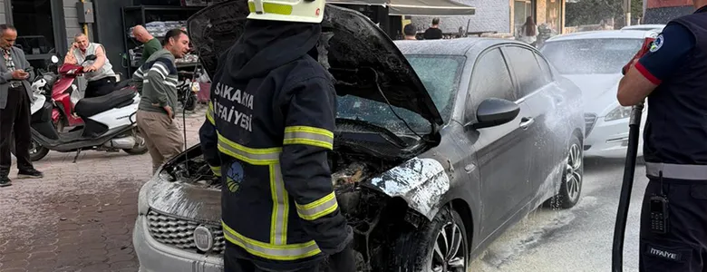 Akyazı'nın en işlek caddesinde panik anları