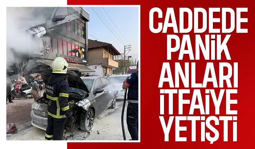 Akyazı'nın en işlek caddesinde panik anları