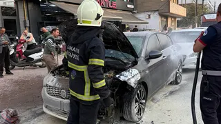 Akyazı'nın en işlek caddesinde panik anları
