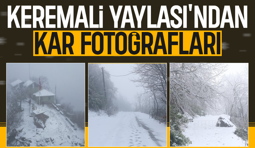 Akyazı'nın yüksek kesimleri karla kaplandı