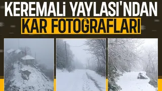 Akyazı'nın yüksek kesimleri karla kaplandı