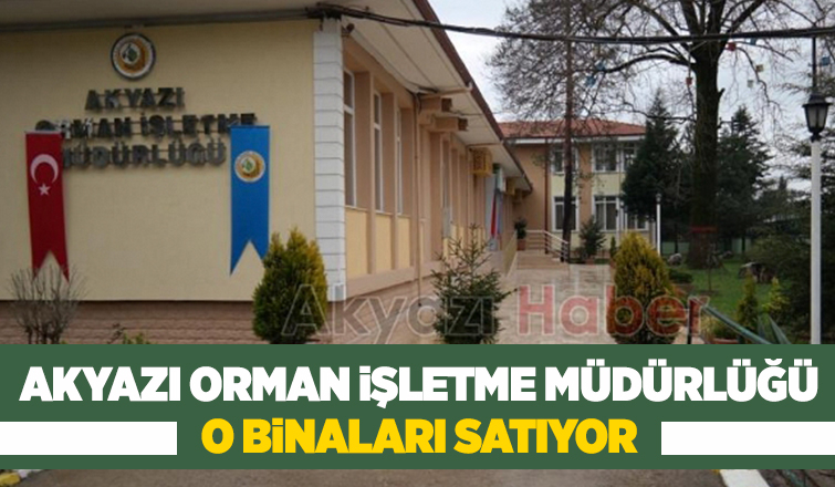 Akyazı Orman İşletme Müdürlüğü'nden satılık 3 bina