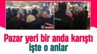 Akyazı pazar yerinde kavga