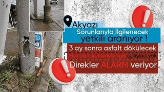 Akyazı Sahipsiz 3 Ay sonra Asfaltlanacak caddelerde çalışma yok