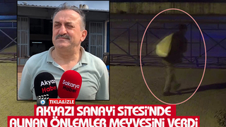 Akyazı Sanayi Sitesi'nde hırsızlıklar azaldı