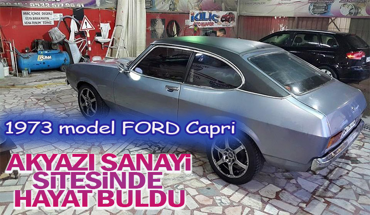 1973 model Ford Capri aracının motorunu sıfırdan yaptı