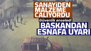 Akyazı sanayi sitesinden malzeme çalarken yakalandı