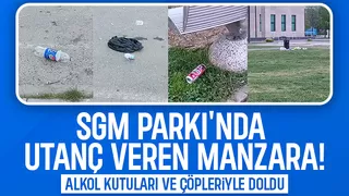 Akyazı SGM Parkı'nda alkol ve çöp tepkisi