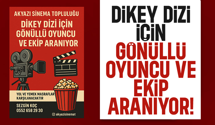 Akyazı Sinema Topluluğu gönüllüler arıyor