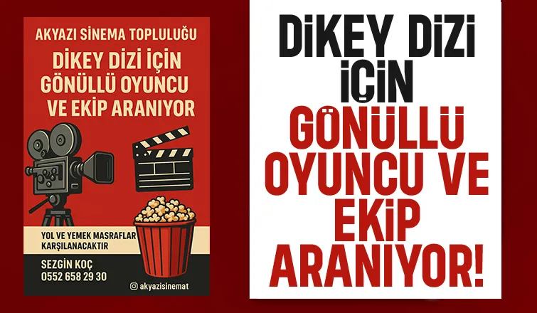 Akyazı Sinema Topluluğu gönüllüler arıyor