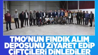 Akyazı TMO fındık alım deposuna ziyaret