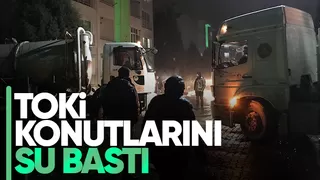 Akyazı TOKİ konutlarının sığınaklarını su bastı