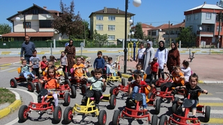  Akyazı Trafik Park'a yoğun ilgi