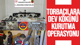 Akyazı ve Sapanca'da torbacılara dev operasyon