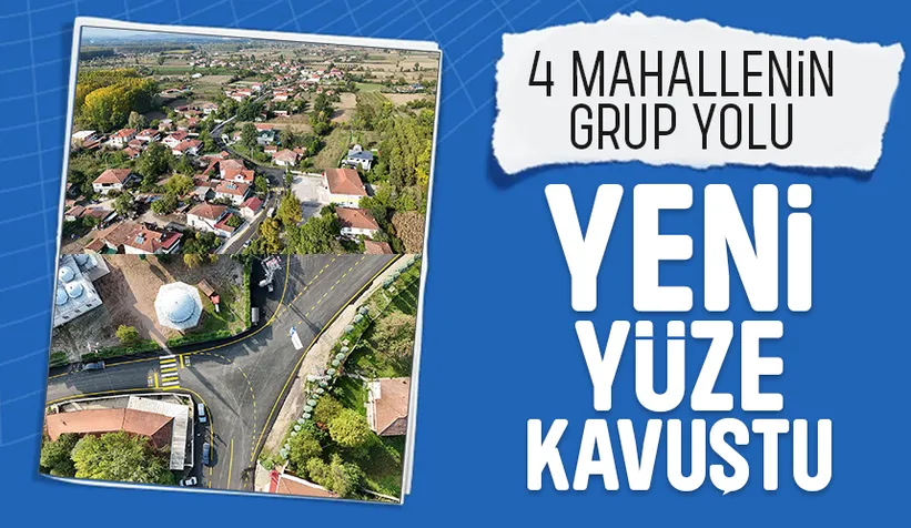 Akyazı’da 4 mahallenin grup yolu yenilendi