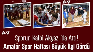 Akyazı’da Amatör Spor Haftası Coşkusu! Sporun Birleştirici Gücü Salona Sığmadı