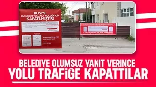 Akyazı’da Arsa Sahipleri Kamulaştırma Talebiyle Yolu Kapattı