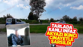 Akyazı'da tarlada kanlı infaz