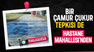 Akyazıda çamur ve çukur içindeki yola tepki