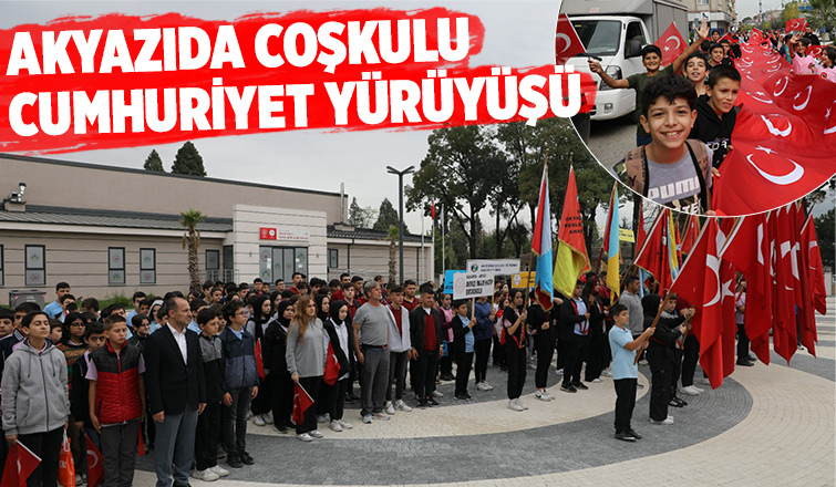 Akyazı’da Cumhuriyet Yürüyüşü