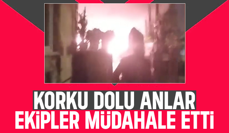 Akyazıda ev yangını