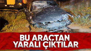 Akyazıda feci kaza 2 yaralı