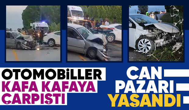 Akyazıda feci kaza: 4 yaralı