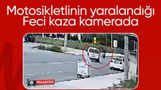 Akyazıda feci kaza kamerada